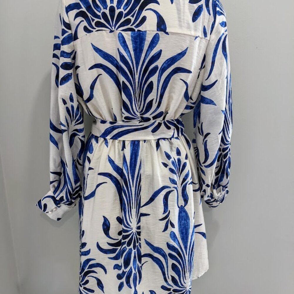 Women's H&M Bishop Sleeve Tie-belt dress | Size M - Picture 7 of 12